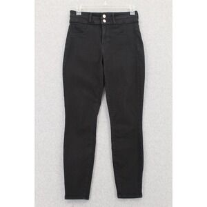L'Agence Peyton High Rise Skinny Jeans womens 26 Black Ankle Stretch